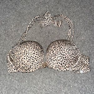 Victoria Secret Push-up Cheetah Print Swim Top!
